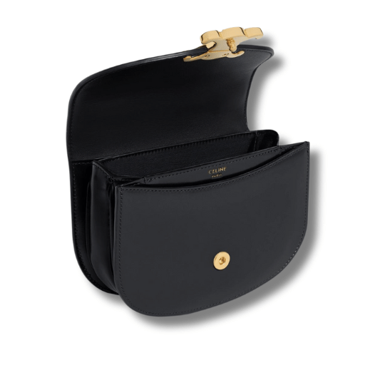 MINI BESACE CLEA IN SHINY CALFSKINBLACK