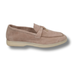 Loro Piana Beige Suede Summer Charms Walk Loafers
