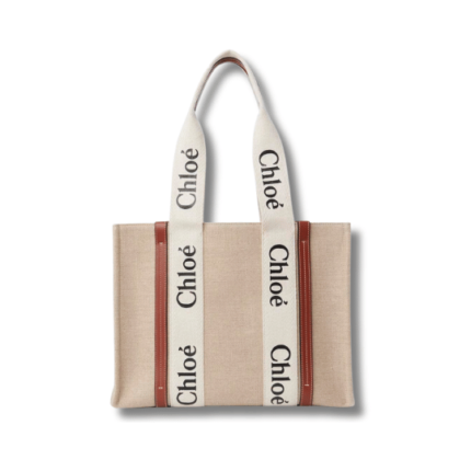 WOODY TOTE BAG IN LINEN