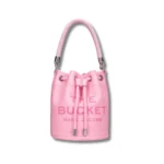 the leather bucket bag