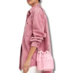 the leather bucket bag