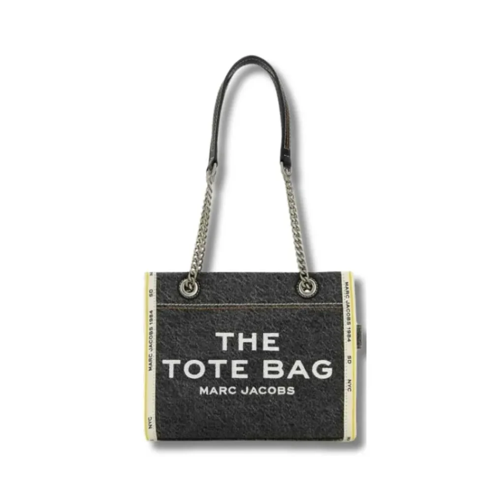 The Denim Chain Small Tote Bag