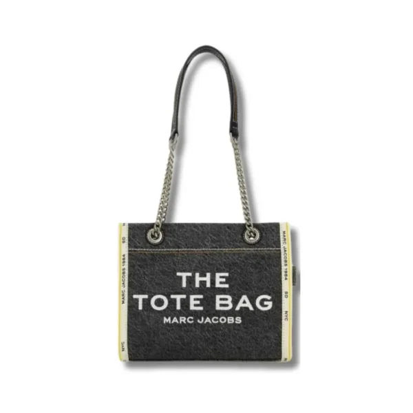 The Denim Chain Small Tote Bag